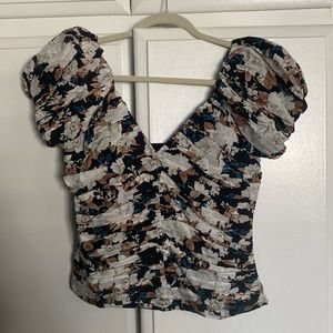 Abercrombie & Fitch floral blouse